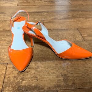 Boden sling backs in orange